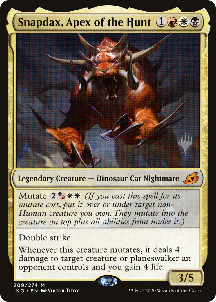 Snapdax, Apex of the Hunt (PPIKO-209P) - Ikoria: Lair of Behemoths Promos