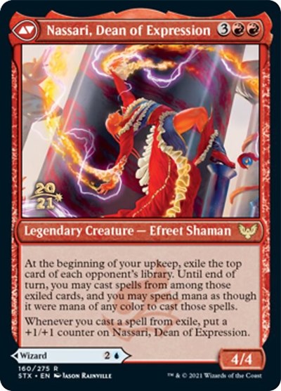 Uvilda, Dean of Perfection // Nassari, Dean of Expression (PRE-160S) - Strixhaven: School of Mages Promos Foil