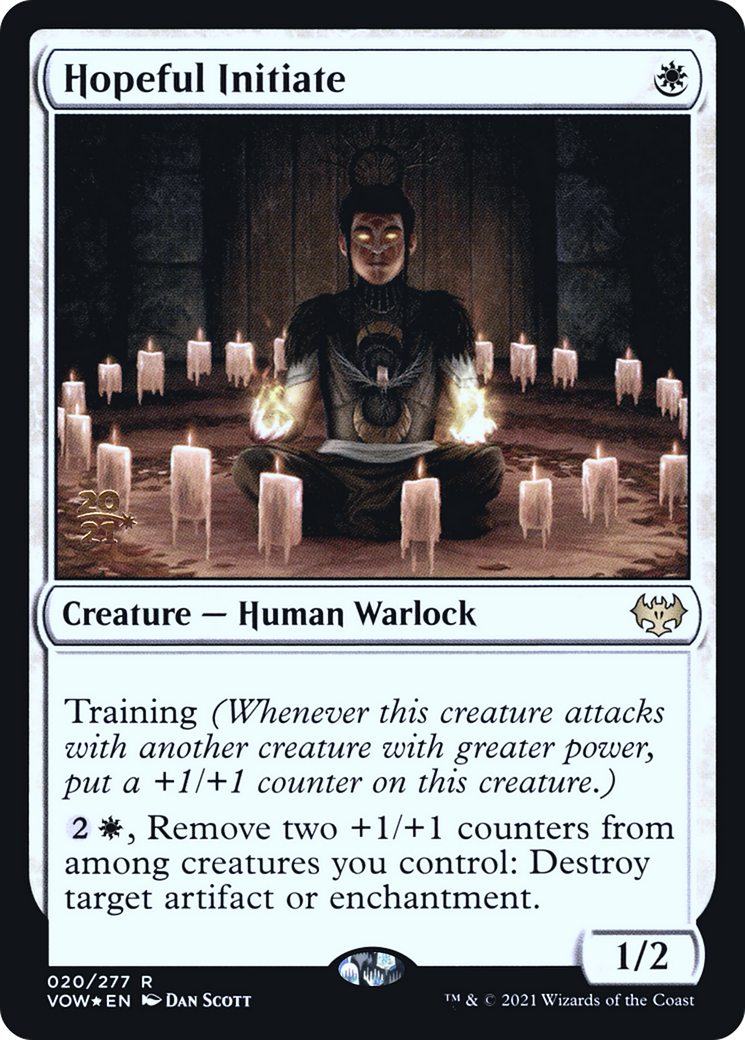 Hopeful Initiate (PRE-020) - Innistrad: Crimson Vow Promos Foil