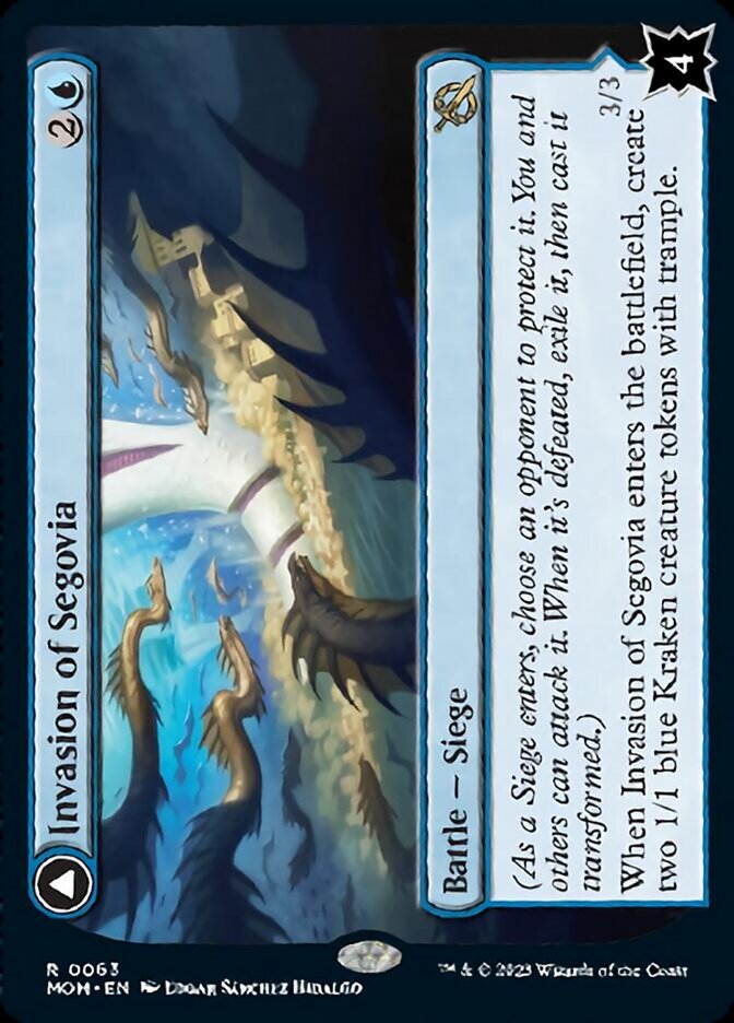Invasion of Segovia // Caetus, Sea Tyrant of Segovia (MOM-063) - March of the Machine