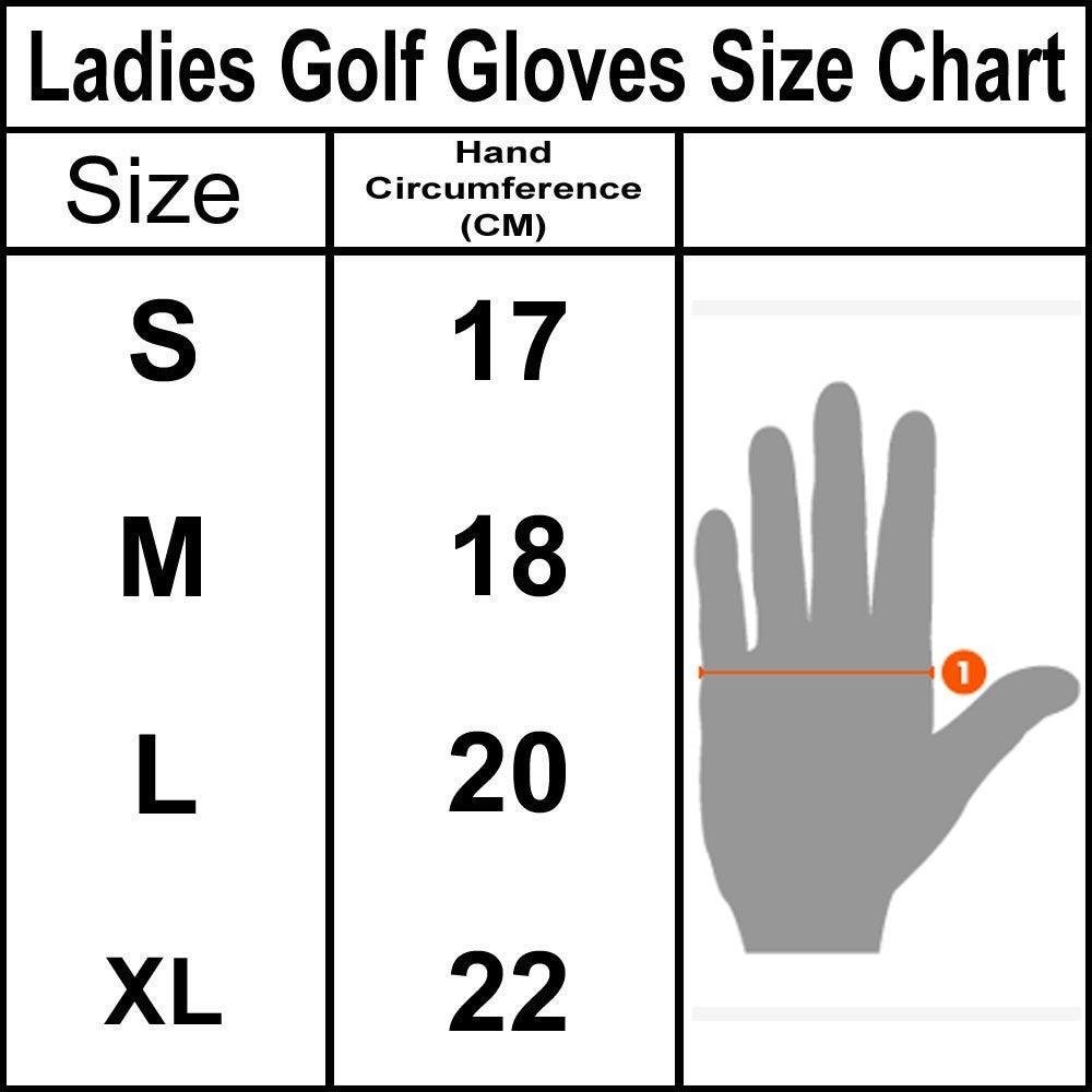 New Women Golf Gloves Cabretta Leather Pink