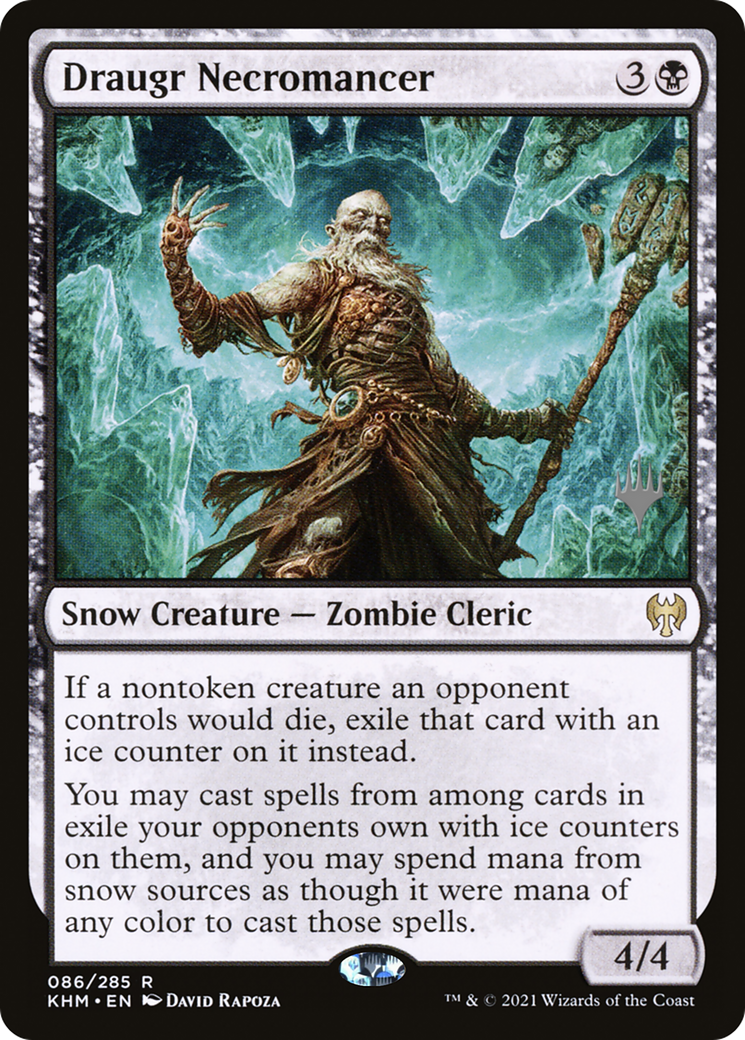 Draugr Necromancer (PPKHM-86P) - Kaldheim Promos: (snow)