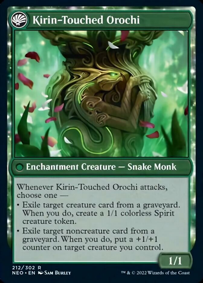 Teachings of the Kirin // Kirin-Touched Orochi (NEO-212) - Kamigawa: Neon Dynasty: (fandfc, enchantment)