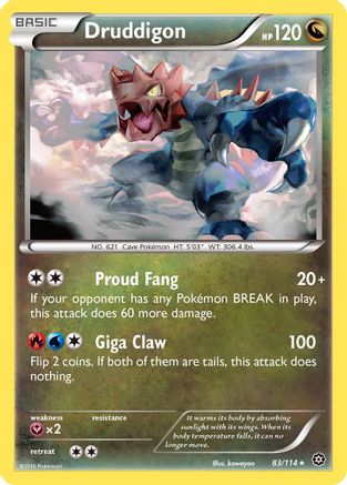 Druddigon 083/114 - XY  Steam Siege