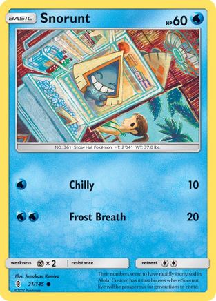 Snorunt 031/145 - SM  Guardians Rising