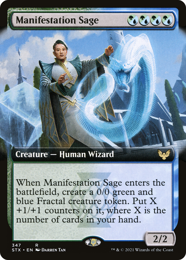 Manifestation Sage (STX-347) - Strixhaven: School of Mages: (Extended Art)