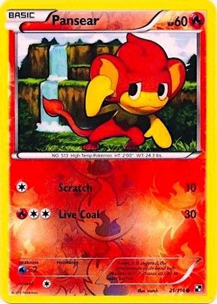 Pansear (Energy Holo) 021/114 - Miscellaneous Cards & Products Reverse Holofoil