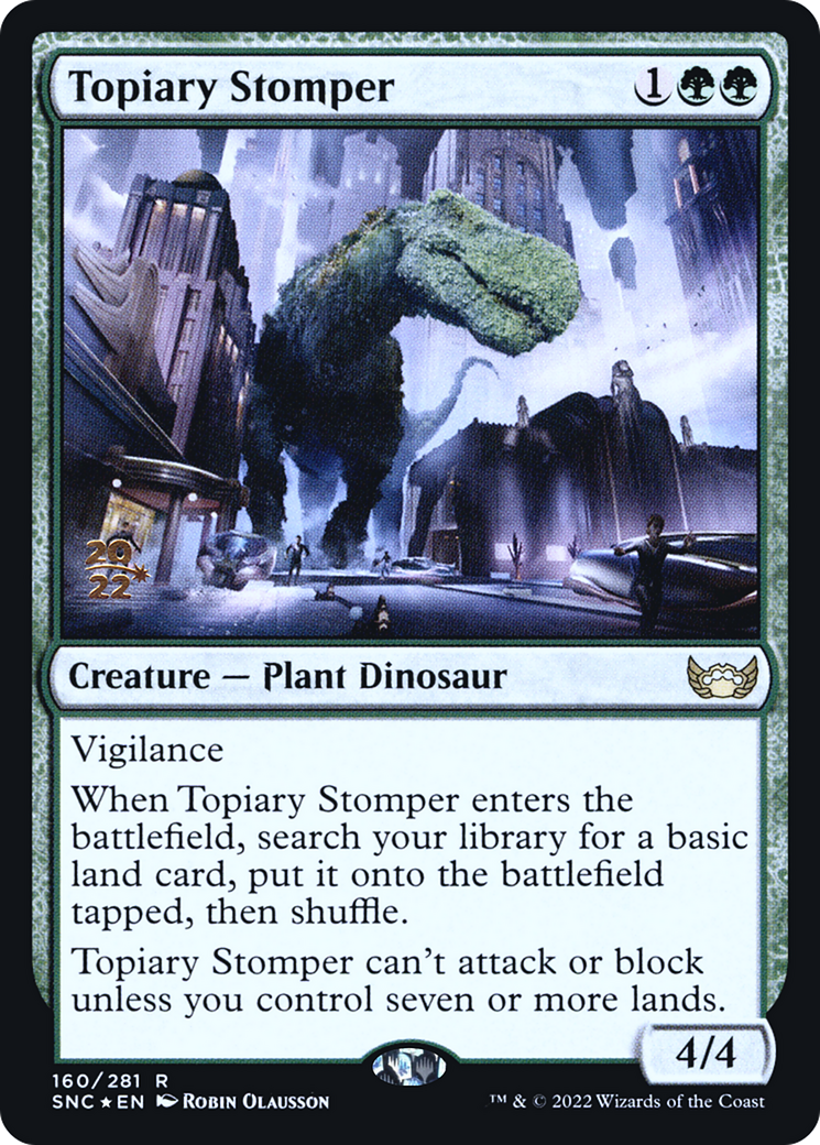 Topiary Stomper (PRE-160S) - Streets of New Capenna Promos Foil