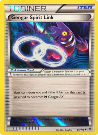 Gengar Spirit Link (Alternate Holo) (Gamestop Exclusive) 095/119 - Miscellaneous Cards & Products Holofoil