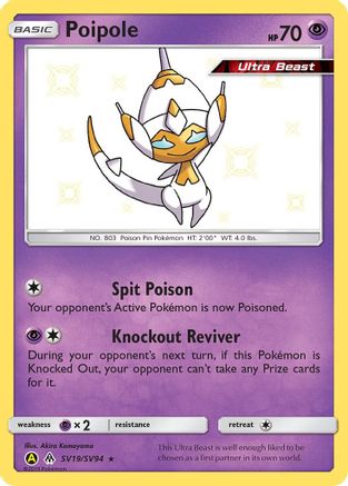 Poipole SV19/SV94 - Hidden Fates Shiny Vault Holofoil