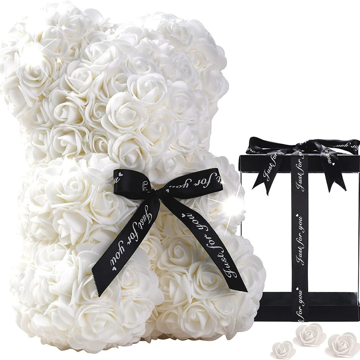 Mother's Day Gift 25cm Foam Flower Bear PE Rose Flower Bear PVC Gift Box Valentine's Day Cross-border Bestseller