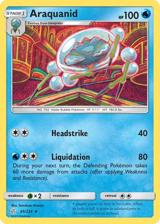 Araquanid 065/236 - SM  Cosmic Eclipse