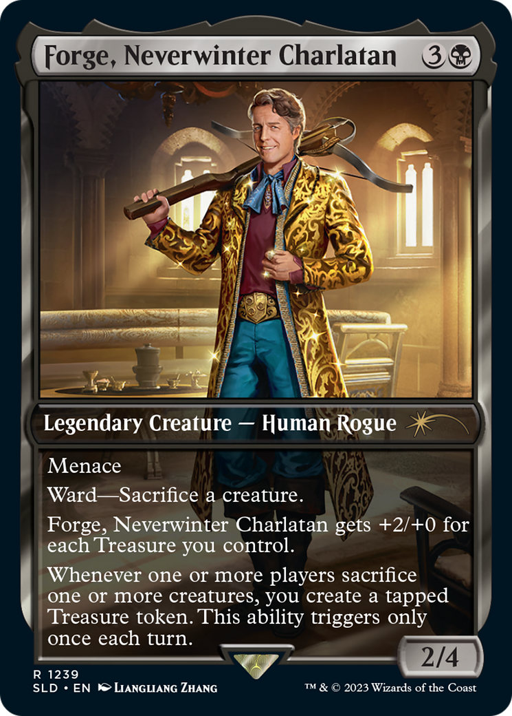 Evin, Waterdeep Opportunist (SLD-1239) - Secret Lair Drop / Forge, Neverwinter Charlatan