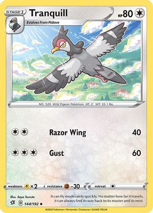 Tranquill 144/192 - SWSH02 Rebel Clash Reverse Holofoil