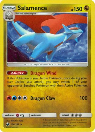 Salamence (Cosmos Holo) 106/168 - Miscellaneous Cards & Products Holofoil