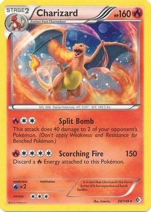 Charizard (Cosmos Holo) 020/149 - Blister Exclusives Holofoil