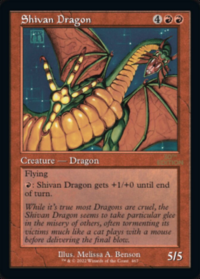 Shivan Dragon (30A-467) - 30th Anniversary Edition