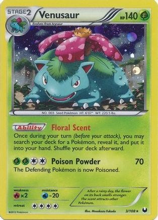 Venusaur (Cosmos Holo) 003/108 - Blister Exclusives Holofoil