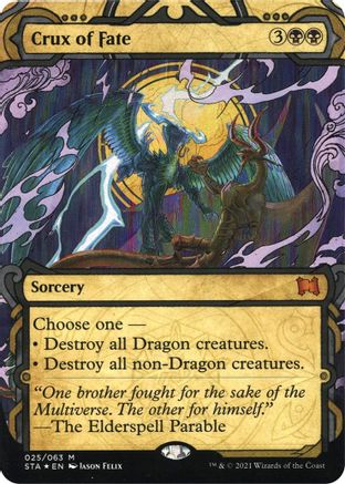 Crux of Fate (STA-025) - Strixhaven Mystical Archive (Borderless) Foil