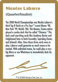 Nicolas Labarre Bio (WCD-NL0A) - World Championship Decks 2000