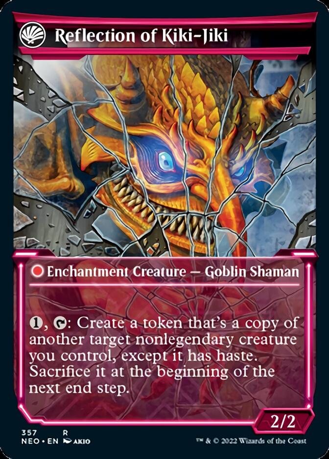 Fable of the Mirror-Breaker // Reflection of Kiki-Jiki (NEO-357) - Kamigawa: Neon Dynasty: (Showcase, fandfc)