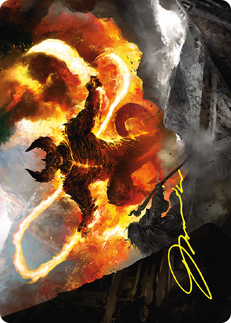 The Balrog, Flame of Udûn // The Balrog, Flame of Udûn (ASLTR-036) - Tales of Middle-earth Art Series (Borderless)