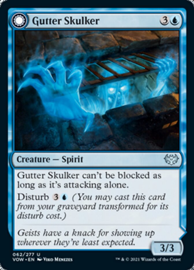 Gutter Skulker // Gutter Shortcut (VOW-062) - Innistrad: Crimson Vow: (Double Faced Transform)