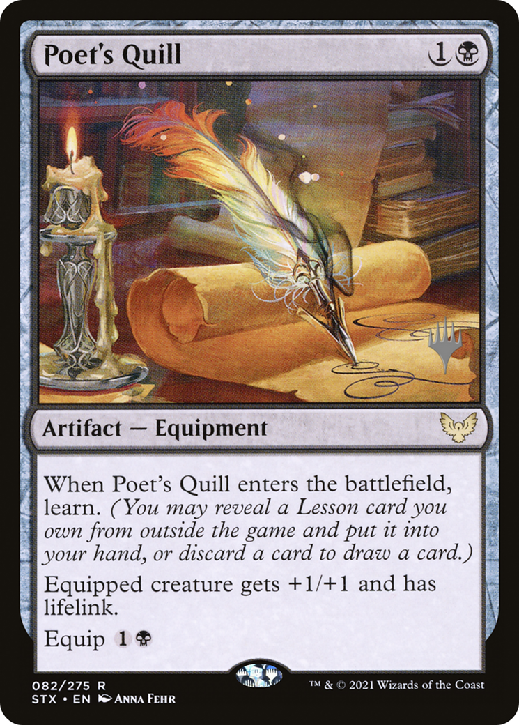 Poet's Quill (PPSTX-82P) - Strixhaven: School of Mages Promos