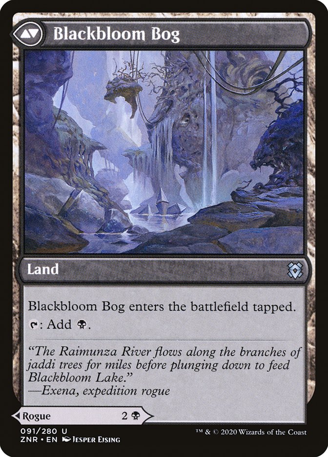 Blackbloom Rogue // Blackbloom Bog (ZNR-091) - Zendikar Rising