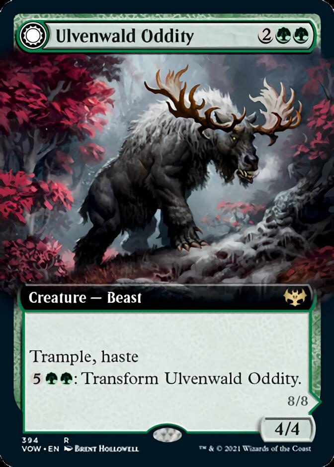 Ulvenwald Oddity // Ulvenwald Behemoth (VOW-394) - Innistrad: Crimson Vow: (Extended Art, Double Faced Transform)