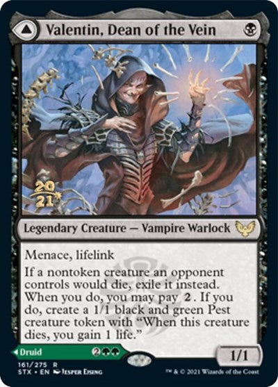 Valentin, Dean of the Vein // Lisette, Dean of the Root (PRE-161S) - Strixhaven: School of Mages Promos Foil