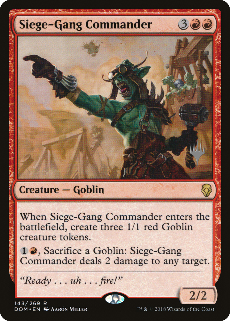 Siege-Gang Commander (PPM20-143P) - Dominaria Promos