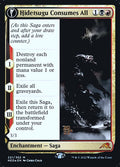 Hidetsugu Consumes All // Vessel of the All-Consuming (PRE-221S) - Kamigawa: Neon Dynasty Promos: (fandfc, enchantment) Foil