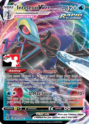 Inteleon VMAX 079 - Prize Pack Series Cards Holofoil