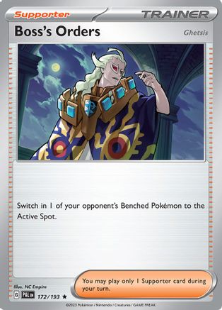 Boss's Orders 172/193 - SV02 Paldea Evolved Holofoil