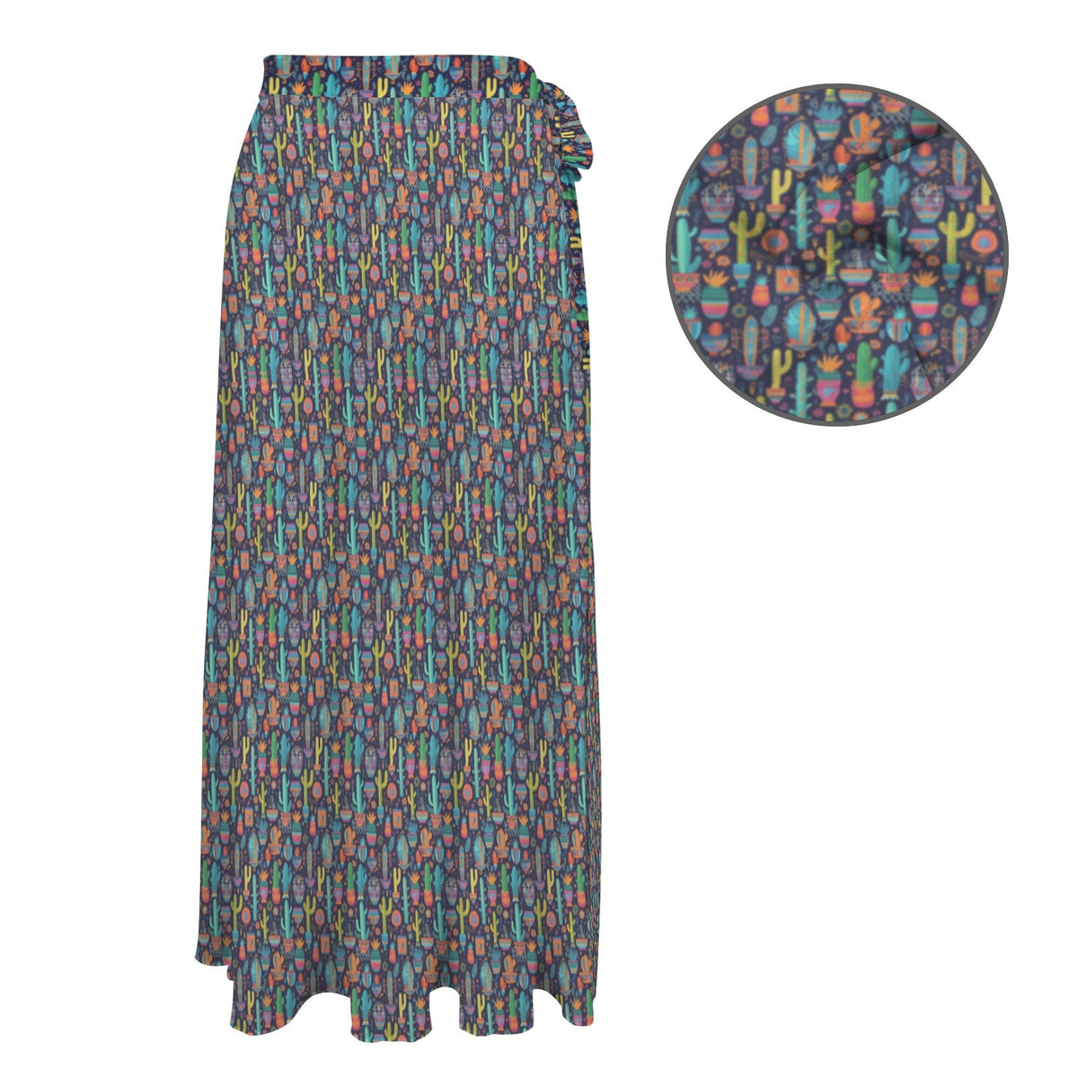 Baha Ranch Cactus Crazy Beach Coverup Skirt
