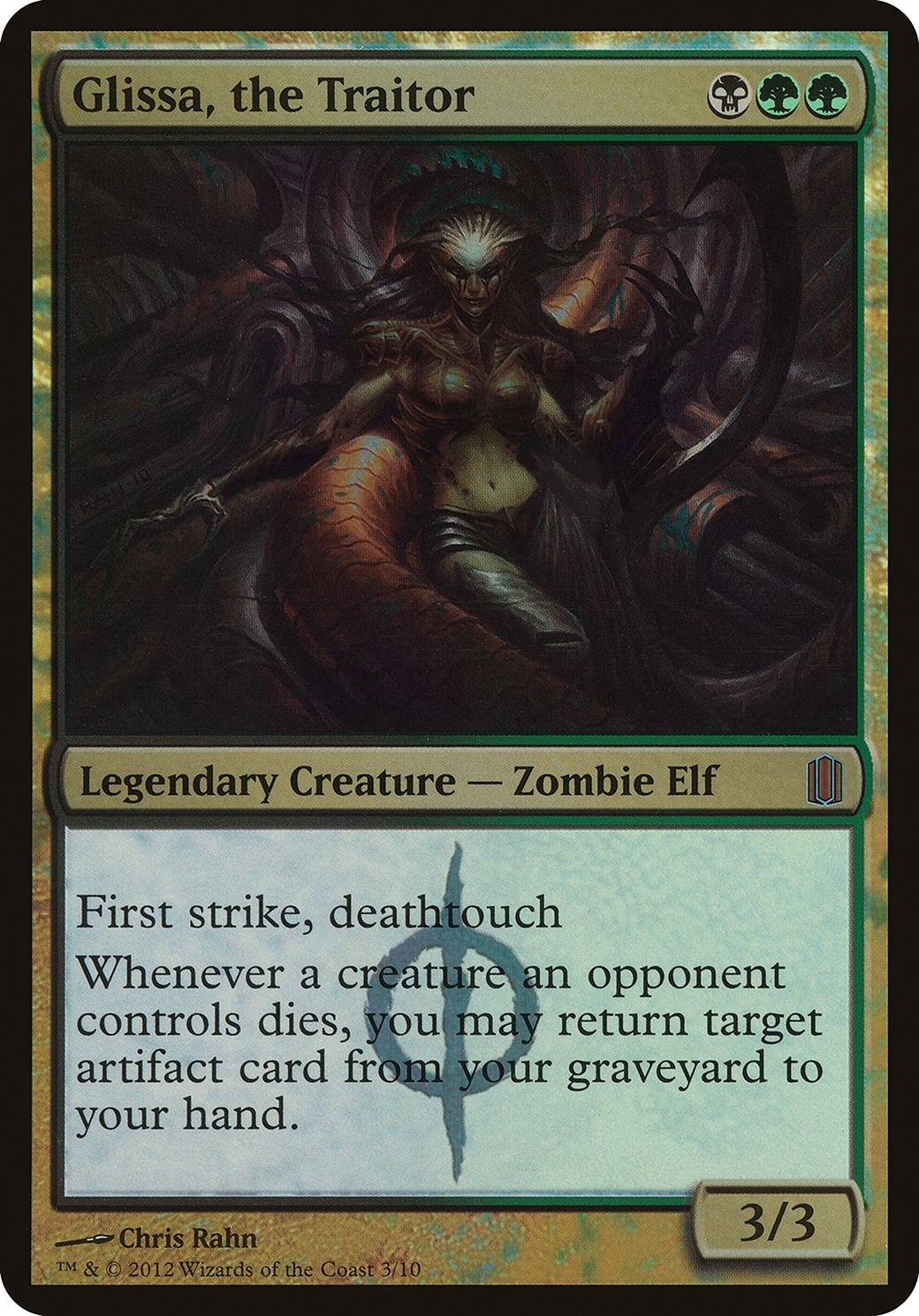Glissa, the Traitor (OVER-003) - Commander's Arsenal Oversized Foil