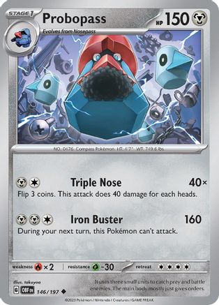 Probopass 146/197 - SV03 Obsidian Flames Reverse Holofoil