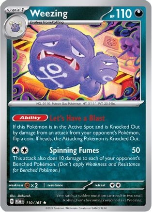 Weezing 110/165 - SV Scarlet & Violet 151 Reverse Holofoil