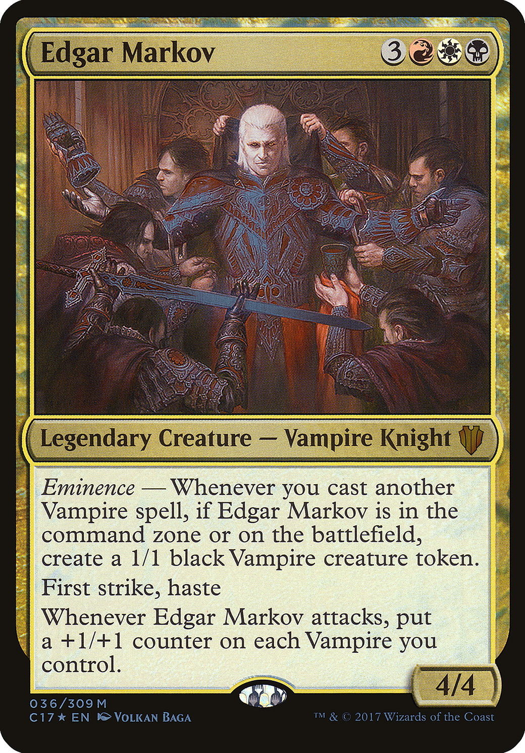 Edgar Markov (OVER-036) - Commander 2017 Oversized Foil