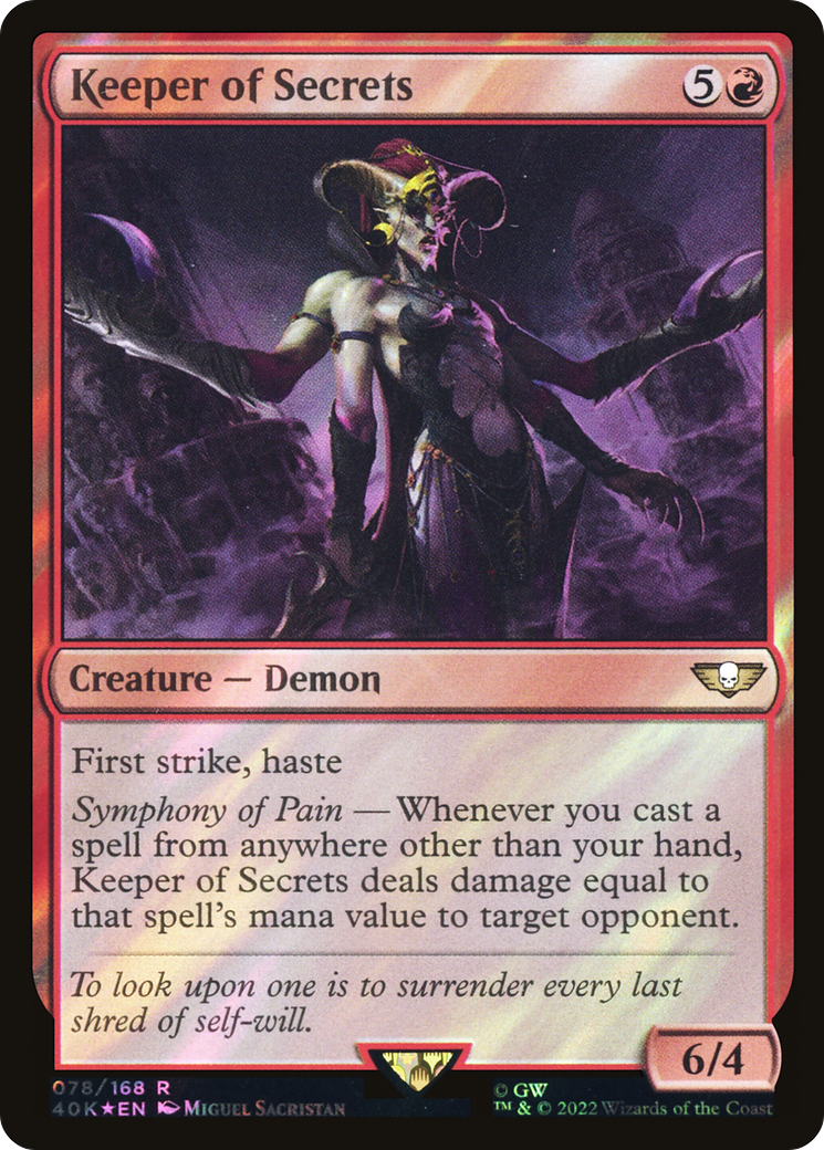 Keeper of Secrets (40K-78★) - Warhammer 40,000 Commander Foil
