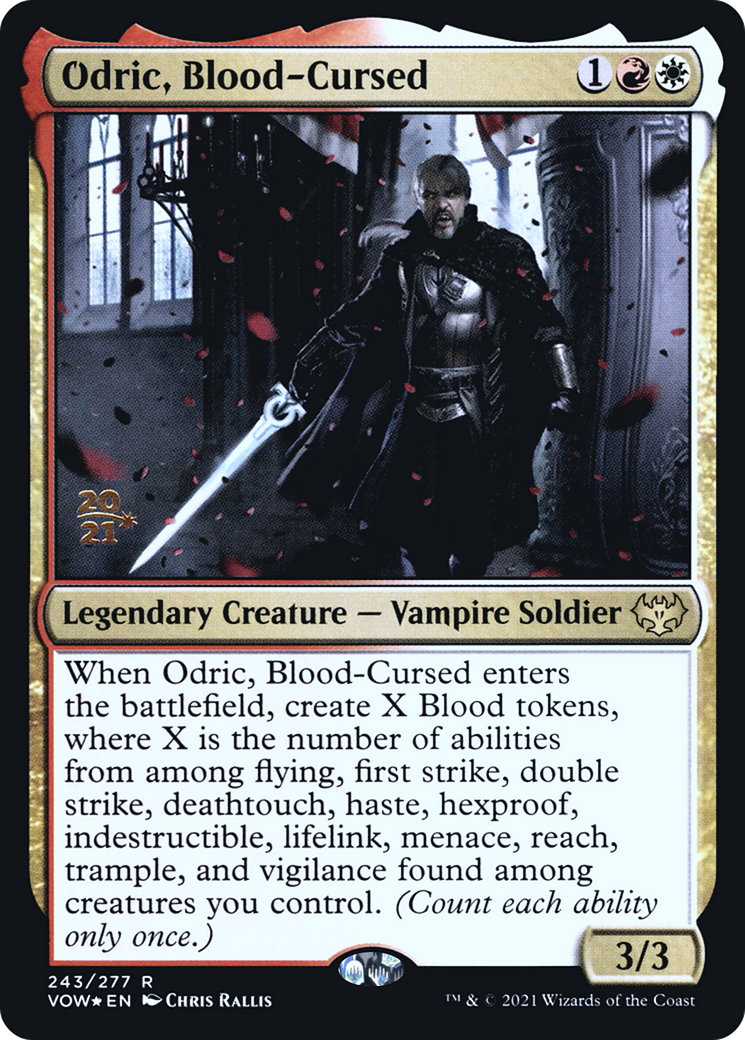 Odric, Blood-Cursed (PRE-243S) - Innistrad: Crimson Vow Promos Foil