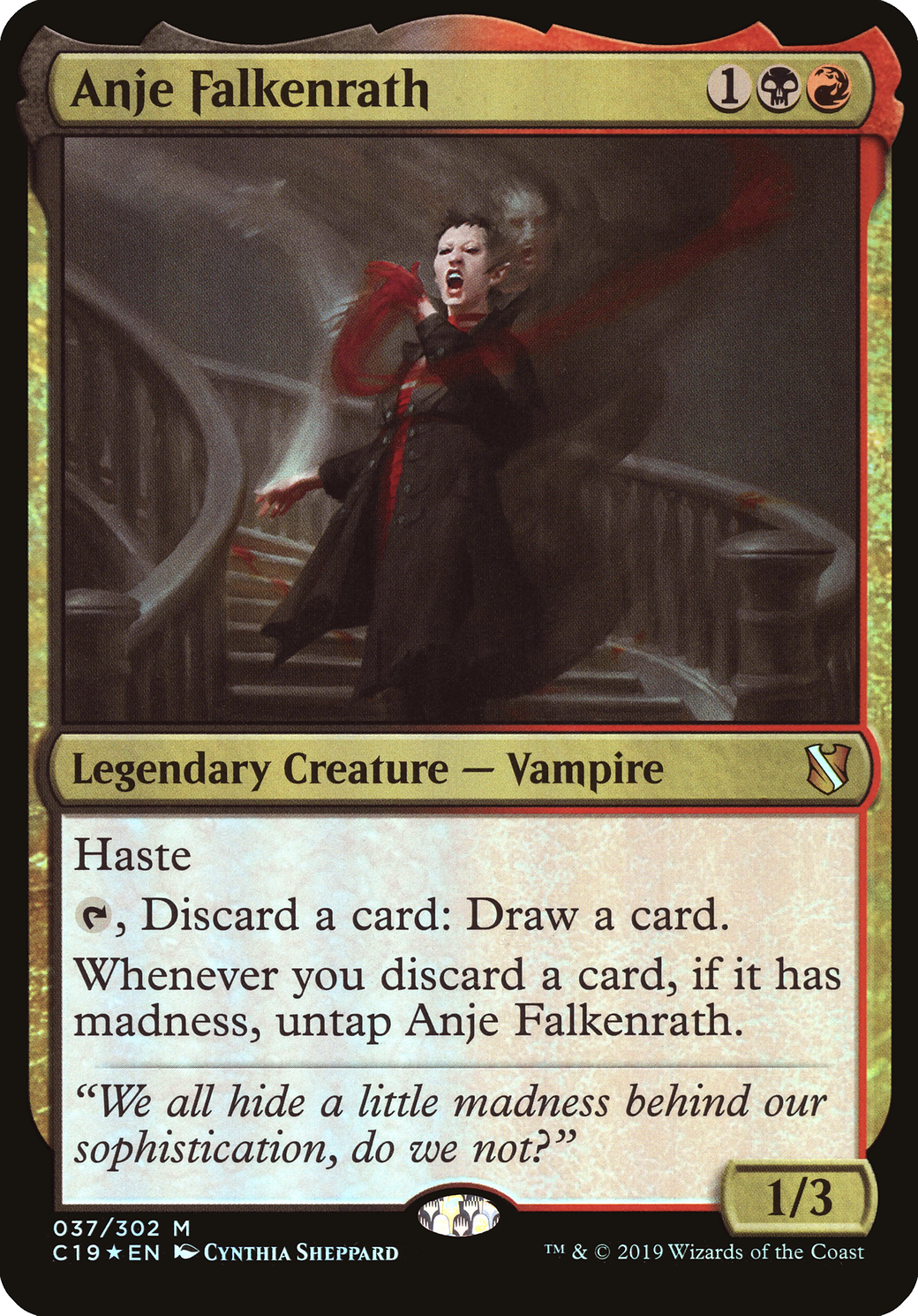 Anje Falkenrath (OVER-037) - Commander 2019 Oversized Foil