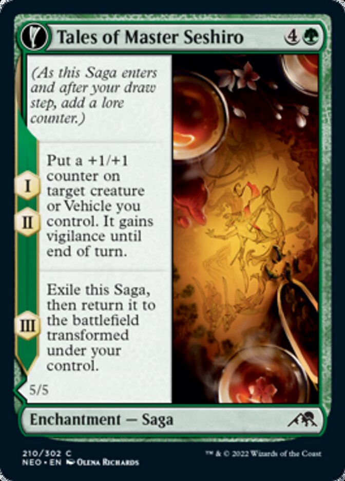 Tales of Master Seshiro // Seshiro's Living Legacy (NEO-210) - Kamigawa: Neon Dynasty: (fandfc, enchantment)