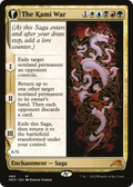 The Kami War // O-Kagachi Made Manifest (NEO-489) - Kamigawa: Neon Dynasty: (Extended Art, fandfc, enchantment)