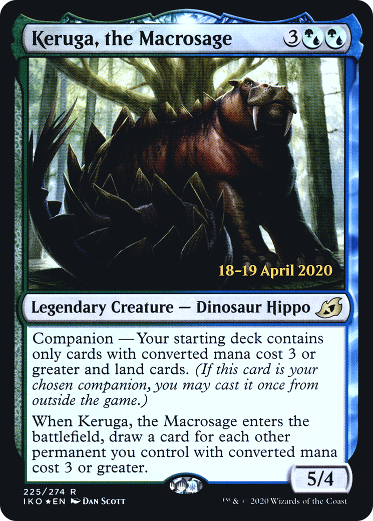 Keruga, the Macrosage (PRE-225S) - Ikoria: Lair of Behemoths Promos: (companion) Foil