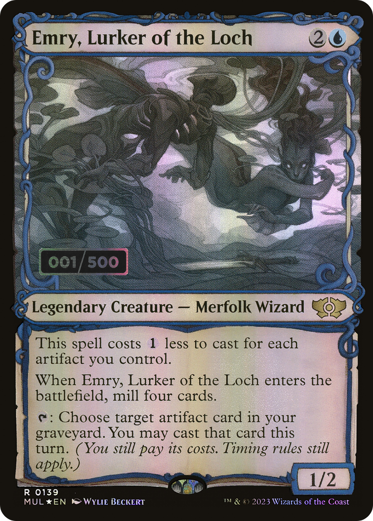 Emry, Lurker of the Loch (MUL-139) - Multiverse Legends: (Showcase) Foil