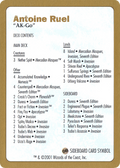 Antoine Ruel Decklist (WCD-) - World Championship Decks 2001