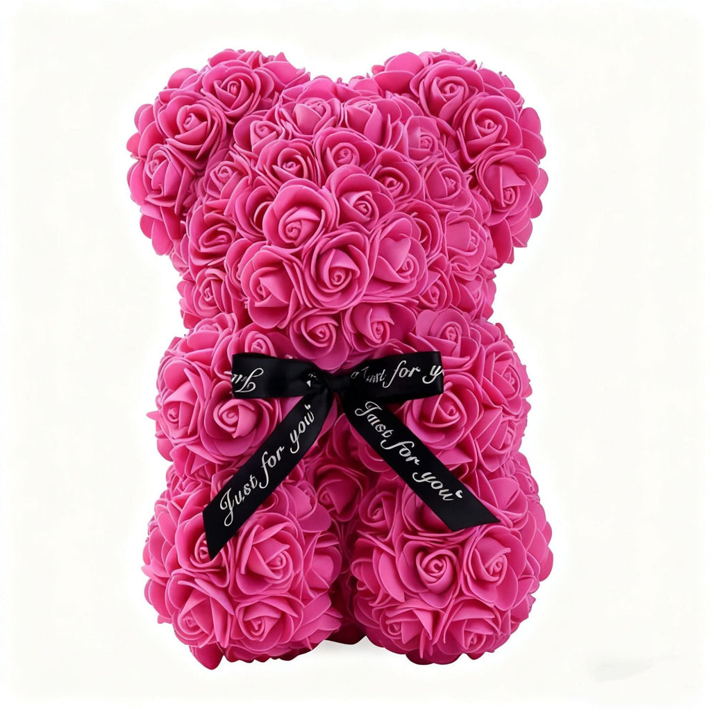 Mother's Day Gift 25cm Foam Flower Bear PE Rose Flower Bear PVC Gift Box Valentine's Day Cross-border Bestseller