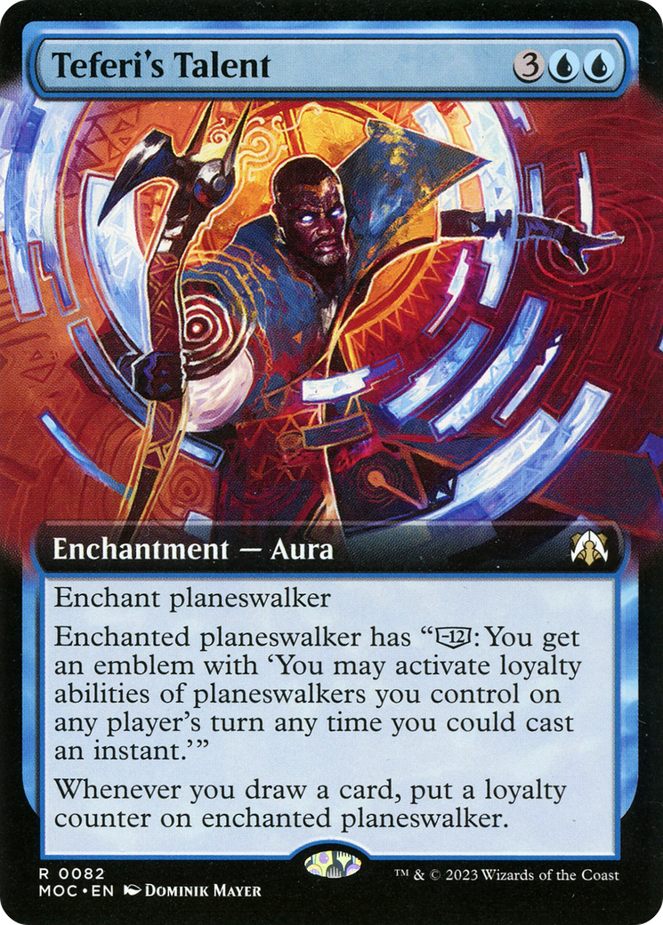 Teferi's Talent (MOC-082) - March of the Machine Commander: (Extended Art)